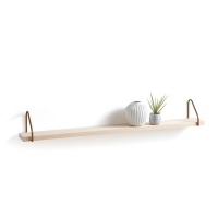 Полка Настенная 120 см из дерева и металла Vinto единый размер каштановый LA REDOUTE INTERIEURS  фото, kupilegko.ru